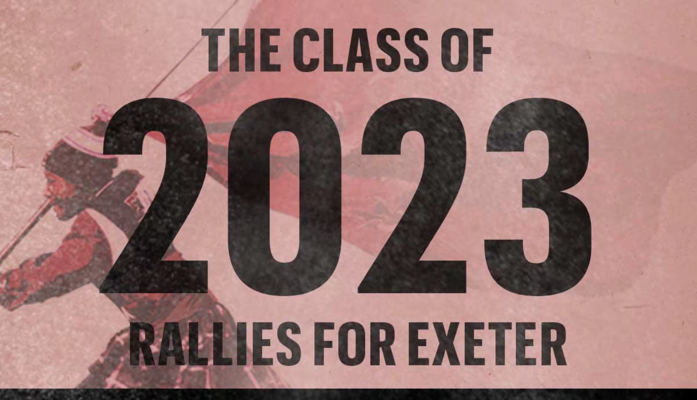 Social fundraising campaign page for Phillips Exeter Academy's Senior Class Gift