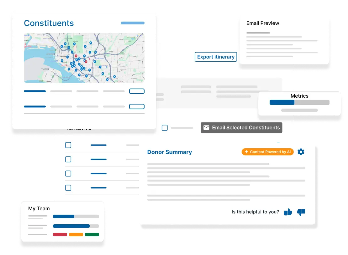Composite of GC Gift Officer screen from user interface.