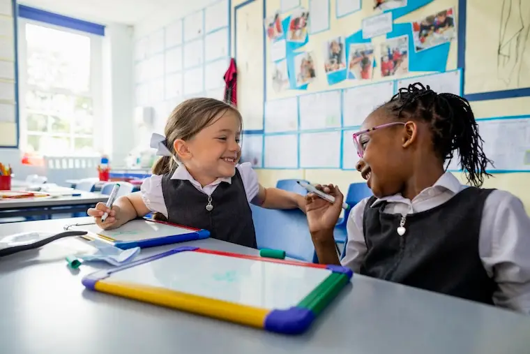 Students playing together