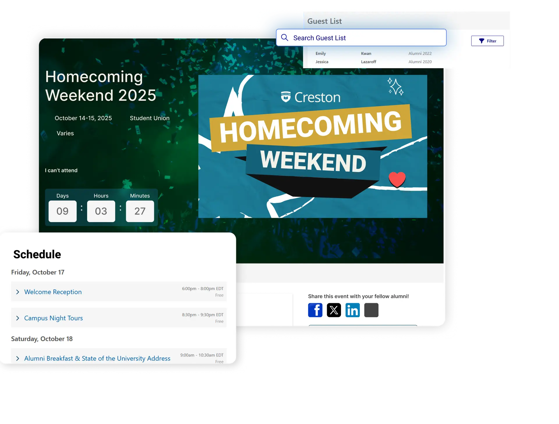 GC Events User Interface Composite.