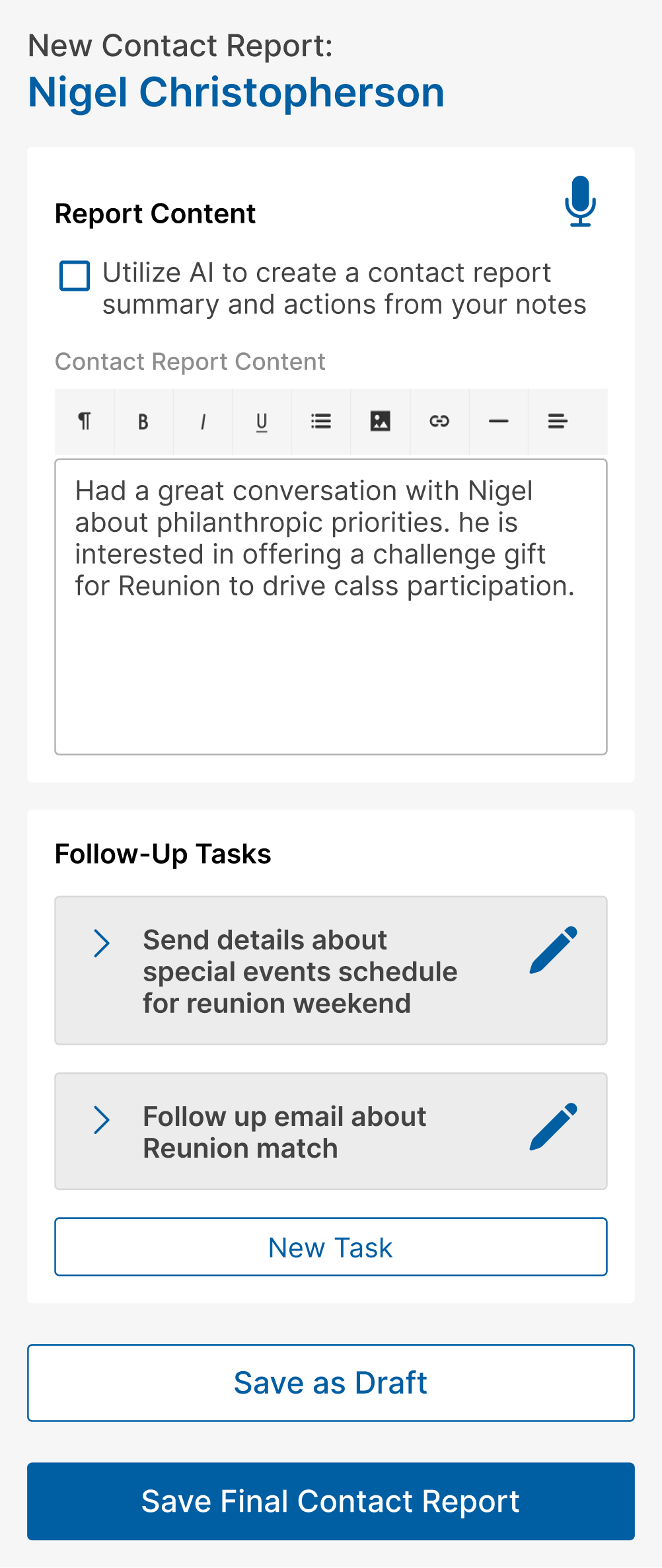 Ai Powered Contact Reports