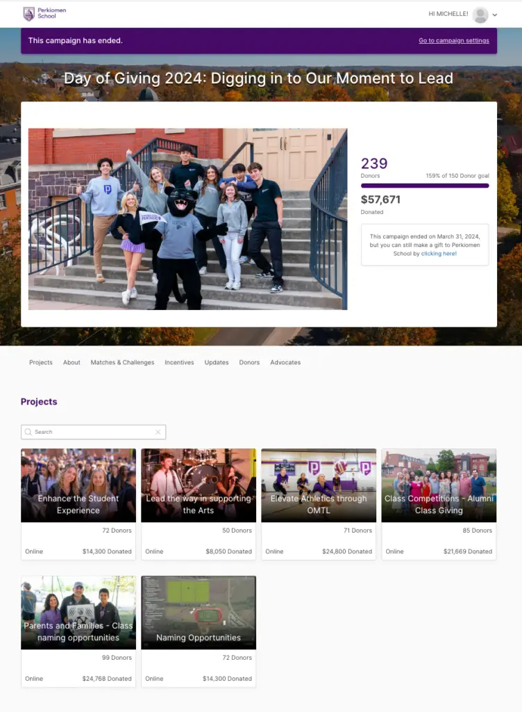 Perkiomen 2024 Day of Giving