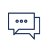 Icon of two text message bubbles