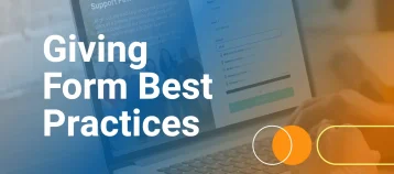 Title slide for the "Outstanding in Your Fields: How to Level Up Your Giving Form Game" session.