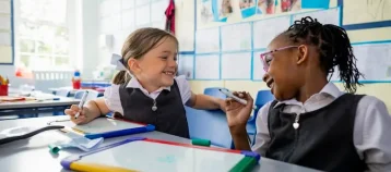 Students playing together
