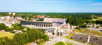 Clemson, SC - June 8, 2024: Memorial Stadium on the Clemson University Campus